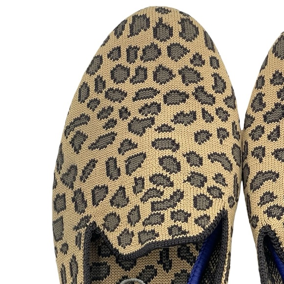 Rothy’s The Almond Loafer In Small Leopard Print Knit Flat Size 9. - Picture 3 of 13